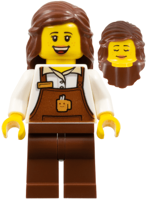 LEGO Barista (twn345) Town / City Minifigure