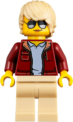 LEGO Woman Tan Tousled Hair Sunglasses (twn360) minifigure