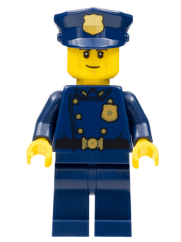 LEGO Police Officer Smirk (1940s Era) (twn405) minifigure