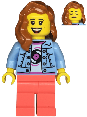 LEGO Record Store Clerk (twn476) Town / City Minifigure
