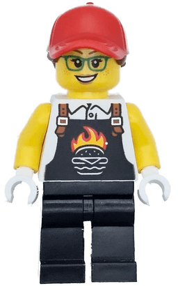 LEGO Burger Truck Vendor (twn495) minifigure