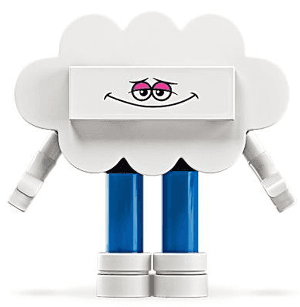 LEGO Cloud Guy with Sticker (twt010s) Trolls Minifigure