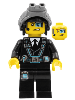 LEGO Agent Curtis Bolt with Goggles (uagt015) Ultra Agents Minifigure