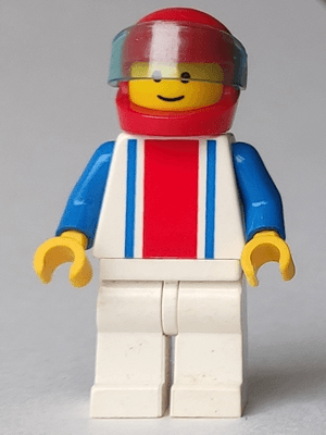 LEGO Vertical Lines Red & Blue (ver002) Town / City Minifigure