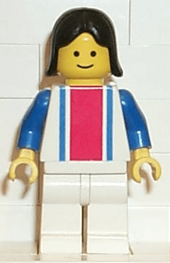 LEGO Vertical Lines Red & Blue (ver008) minifigure