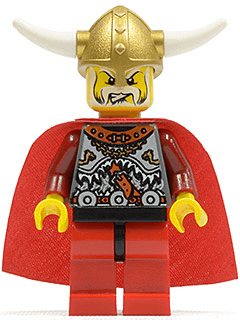 LEGO Viking Red Chess King (vik026) minifigure