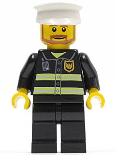 LEGO Fire (wc020) Town / City Minifigure