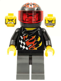 Backyard Blaster 1 (Bart Blaster) - Standard Helmet, Trans-Red Visor