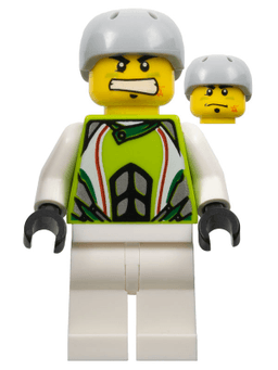 Team X-treme Daredevil 1 (REX-treme) - Sports Helmet, Plain White Legs