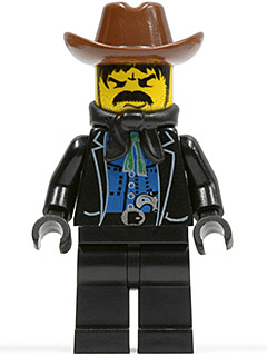 LEGO Bandit 1 (Black Bart) (ww007) minifigure