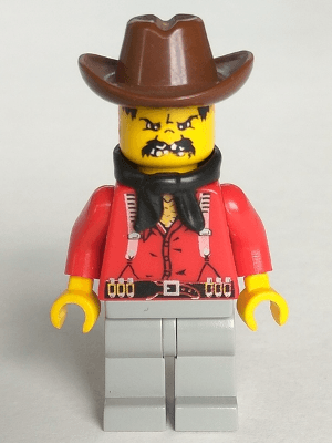 LEGO Bandit 2 (Flatfoot Thompson / Flatfoot Thomsen / Prairie Pete) (ww008) LEGO Minifigure
