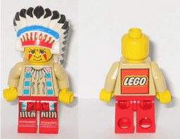LEGO Indian Chief 1 (Big Chief Rattle Snake / Big Chief Rattlesnake) (ww017a) minifigure