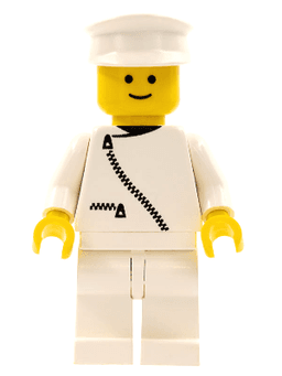 LEGO Ambulance Driver White Cap (zip028) minifigure