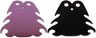 Mini Doll, Cape Cloth, 6 Curly Points, 3 Bottom Curves, Long with 2 Small Top Holes with Medium Lavender and Black Sides