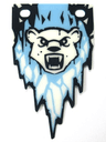 Plastic Flag 5 x 8.5 with Chima Ice Bear Tribe Pattern