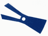Minifigure Robe Cloth, Split in Front Long with Dark Blue and Blue Sides
