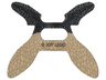 Minifigure Wings Insect Collapsed with Center Opening with Webbed Pattern