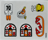 Sticker Sheet for Set 3670-1 - (195835)