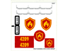 Sticker Sheet for Set 4209 - (99227/4649800)