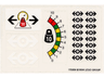 Sticker Sheet for Set 4565 - (170884)