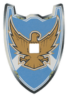 Plastic Shield (Undetermined Type) for Large Figures with Knights Kingdom Jayko Hawk Pattern
