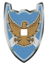 Plastic Shield for Large Figures with Knights Kingdom Jayko Hawk Pattern