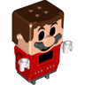 Figure Base Mario with 4 Top Studs and LCD Screens for Eyes and Chest