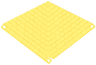 Plastic Part for Set  5940 - Bright Light Yellow Roof with Shingles Pattern