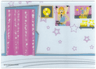 Plastic Part for Set  5942 - Dressing Room Backdrop with Stars, Posters, and Awards Pattern