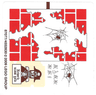Sticker Sheet for Set 6242 - Red Bricks Version - (87077/4552830)