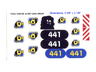 Sticker Sheet for Set 6441, Sheet 1 - (71449/4106706)