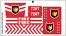 Sticker Sheet for Set 7207 - (89167/4570667)