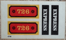 Sticker Sheet for Set 726 - (4746)