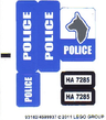 Sticker Sheet for Set 7285 - (93162/4599937)