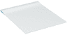 Duplo, Cloth Curtain with Cut Strips, Medium Azure and White Sides, One Side Plush