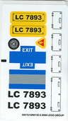 Sticker Sheet for Sets 7893 - (55075/4288130)