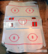 Plastic Playmat, Hockey Rink Pattern from Set 65182