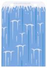 Plastic Rectangle 8 x 11 1/2 with Waterfall Pattern