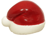 Minifigure, Headgear Cap, Santa with Dark Red Top Pattern (BAM)