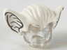 Minifigure, Hair Bat Ears with Dark Bluish Gray Inner Ear Contour Lines Pattern
