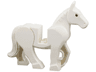 Horse, Movable Legs with Black Eyes and White Pupils Pattern