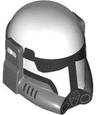 Minifigure, Headgear Helmet SW Imperial Commando with Molded Dark Bluish Gray Breathing Apparatus and Printed Black Visor and Markings Pattern