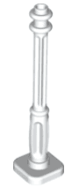 Support 2 x 2 x 7 Lamp Post, 4 Base Flutes