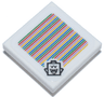 Tile, Modified 2 x 2 Inverted with Super Mario Scanner Code King Boo Pattern (Sticker) - Set 72038