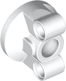 Technic, Steering, Wheel Hub Holder with 2 Pin Holes