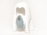 Minifigure, Hair Long Straight with Center Part and Beard with Light Bluish Gray and Dark Bluish Gray Pattern