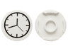 Tile, Round 2 x 2 with Bottom Stud Holder with Clock Pattern