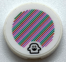 Tile, Round 2 x 2 with Bottom Stud Holder with Super Mario Scanner Code Peepa Pattern (Sticker) - Set 71361
