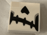 Slope, Curved 2 x 2 x 2/3 with Skeletal Mouth and Nose Pattern