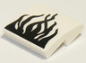 Slope, Curved 2 x 2 x 2/3 with Black Tendrils Pattern